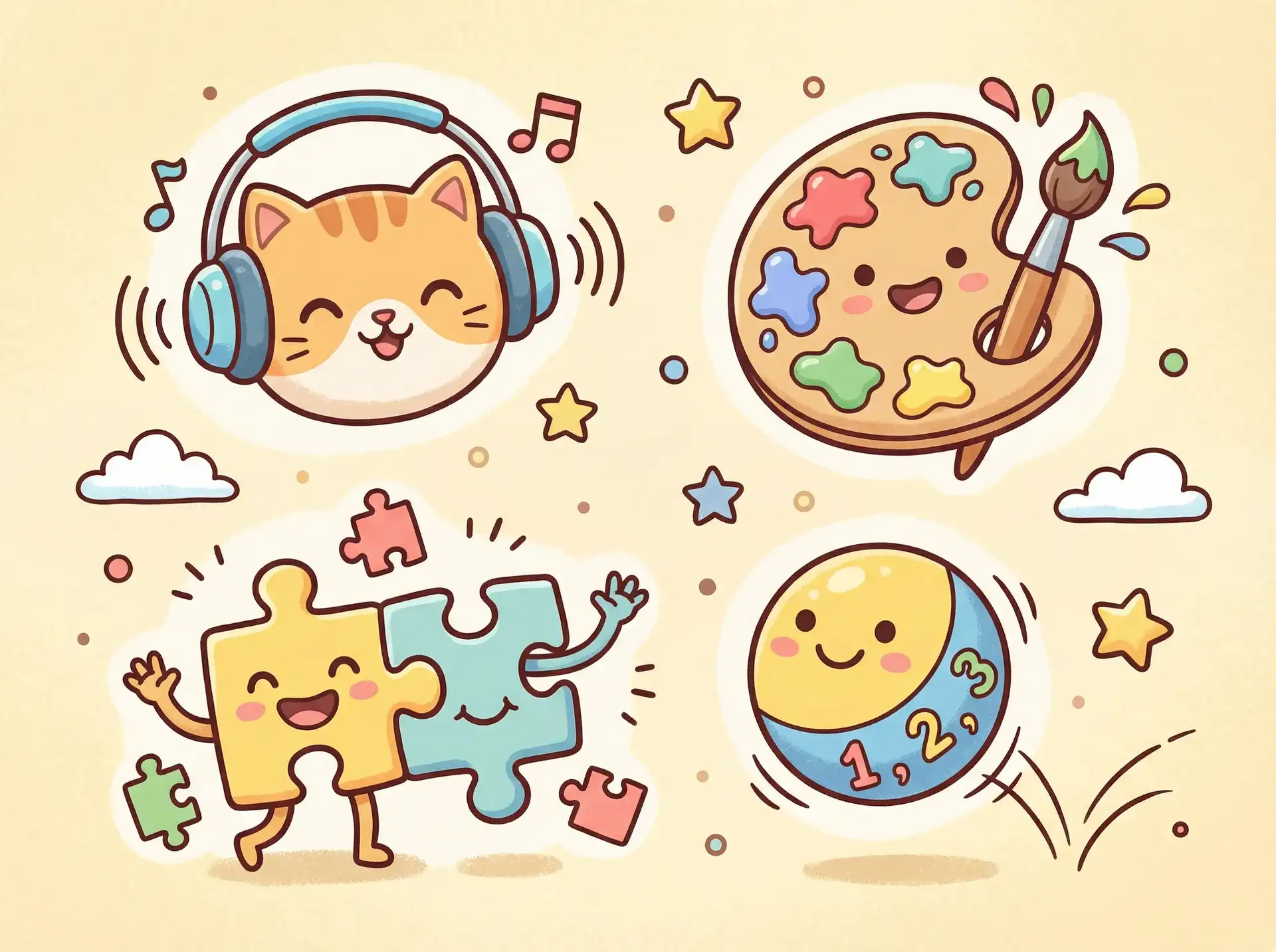 小朋友的手工作品 - 特区爱奴下载 益智创作